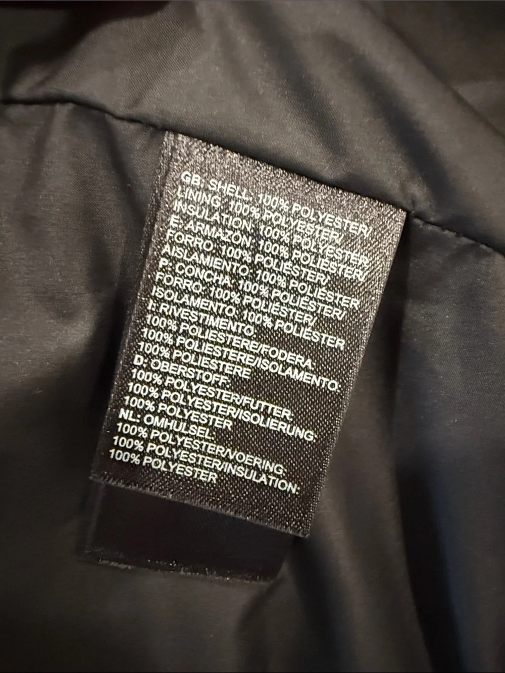 The North Face Black Bombay Men’s Quilted Puffer Jacket Size Large